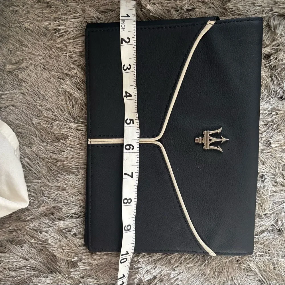 Maserati clutch leather storage case purse manual book accessory DOCUMENT FOLDER